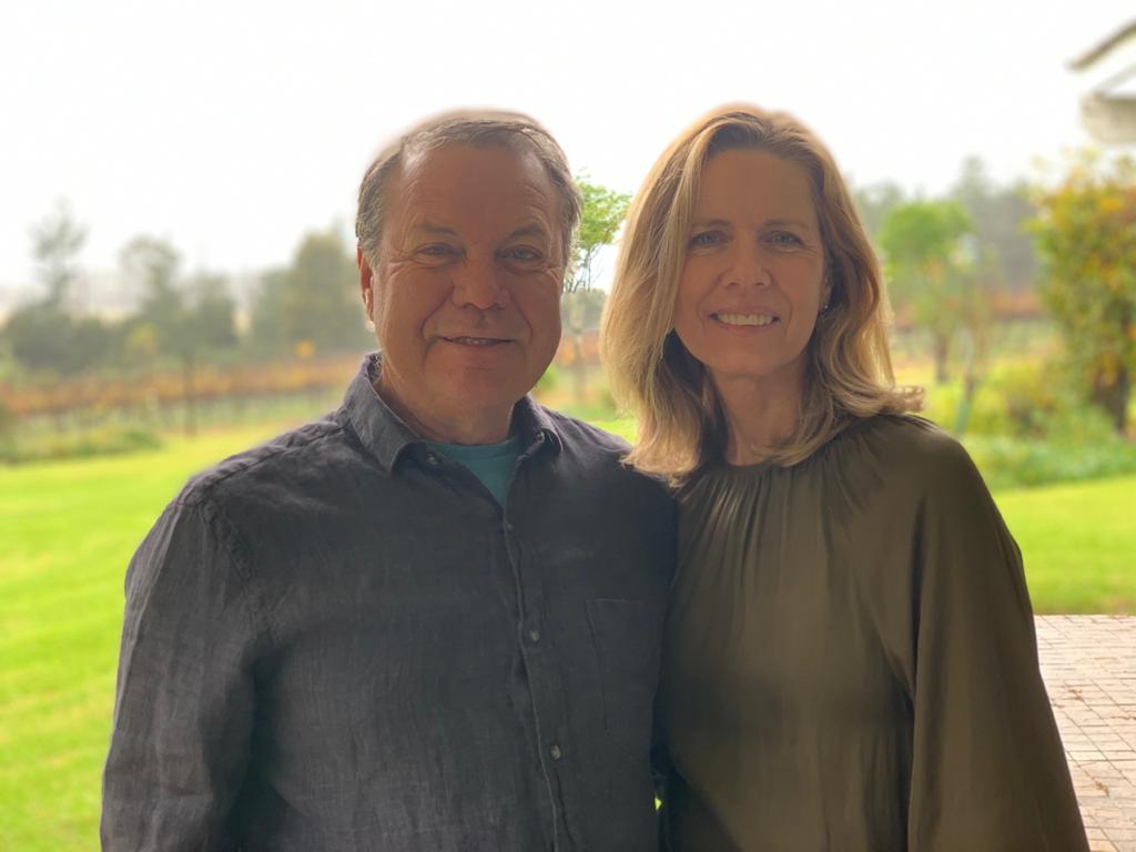 Phil and Laura Harvey, owners of Luka Vineyards